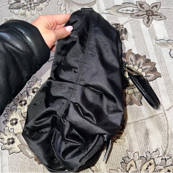 Botkier Black Nylon Shoulder Duffle Bag w/ Leather Detail - Picture 7 of 10